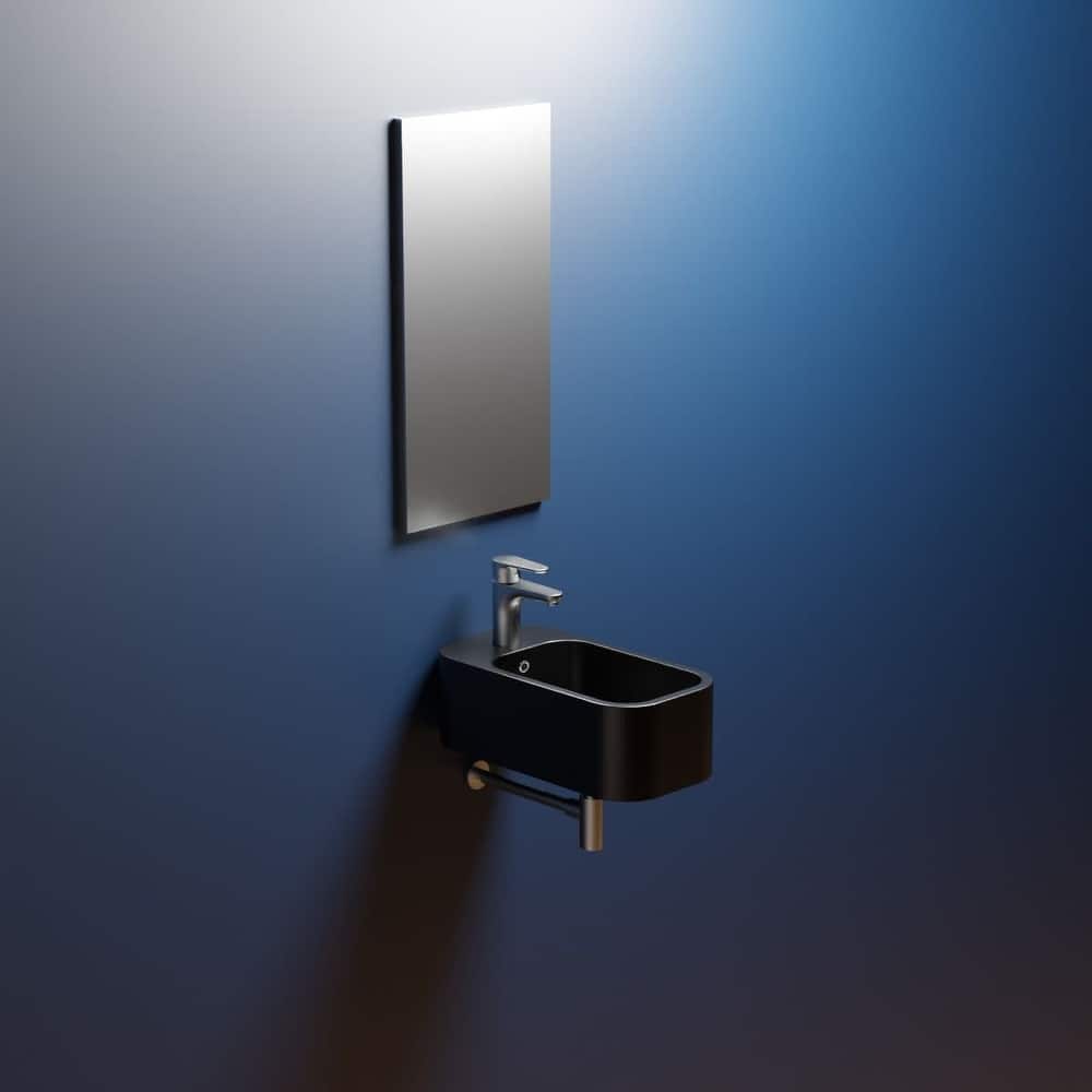 WS Bath Collections Cosa 9-13/16" Rectangle Ceramic Wall Mounted