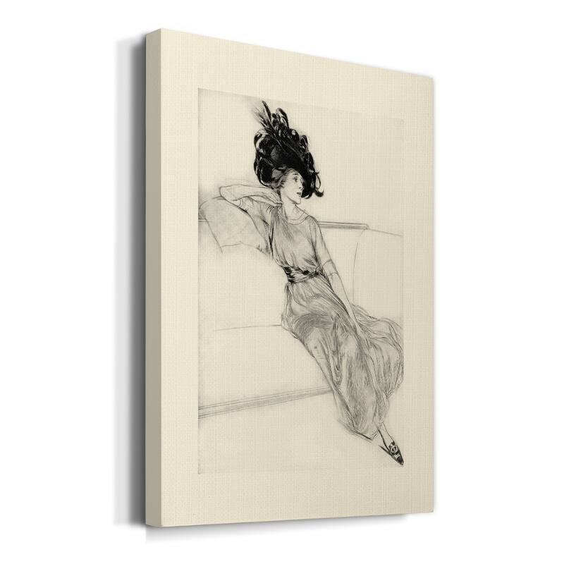 Feather Hat I Premium Gallery Wrapped Canvas - Ready to Hang - Bed Bath ...