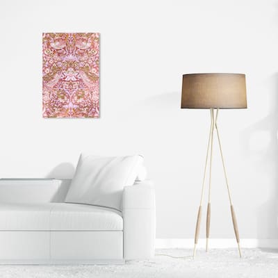 Wynwood Studio Canvas Abstract Royal Birds Bronze and Copper Wall Art Canvas Print
