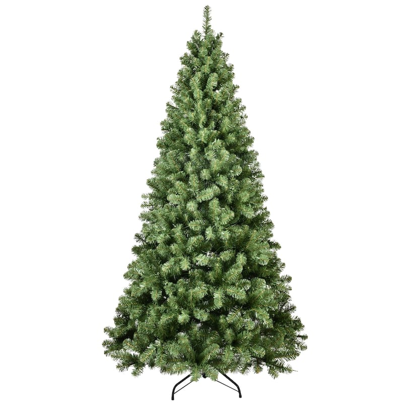 9ft Pre-Lit PVC Christmas Tree with 650 UL Lights, 1930 Tips, Auto-Unfold Memory Wire,Easy Assembl