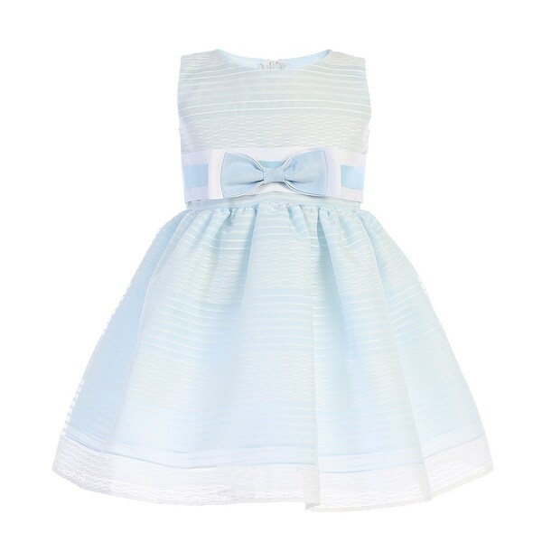 light blue baby girl dress