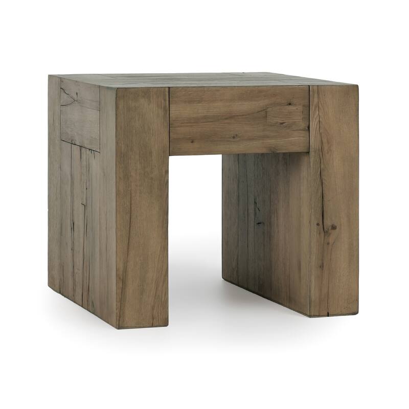 Classic Home Bristol Cracked Oak 24" End Table