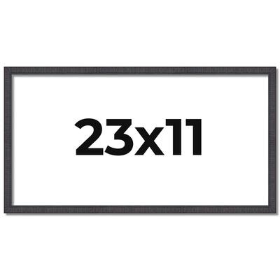 23x11 Frame Brown Picture Frame - Complete Modern Photo Frame Includes
