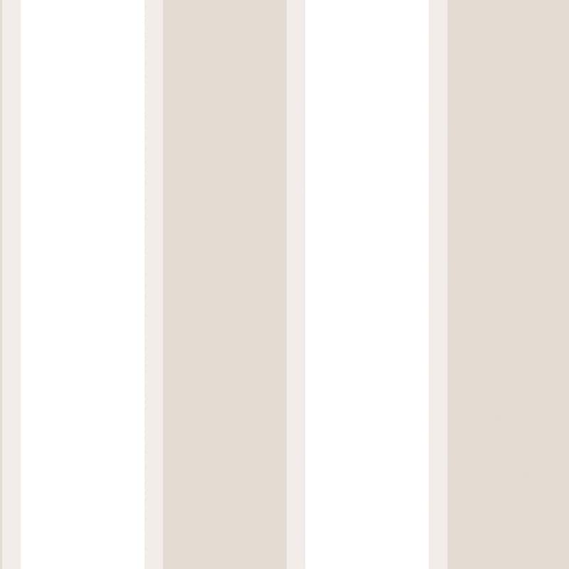 Galerie Wallcoverings Smart Stripes 2 Formal Stripe Vinyl on Non-Woven Matte Wallpaper Roll - 33 feet x 21 inches - Cream/White