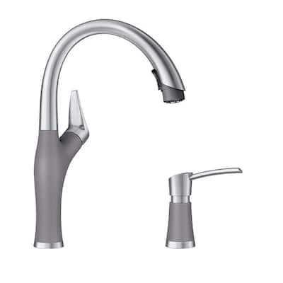 Blanco KF-442034 Artona Pull-Down Kitchen Faucet with Soap Dispenser - 2" x 8.63" x 15.75"