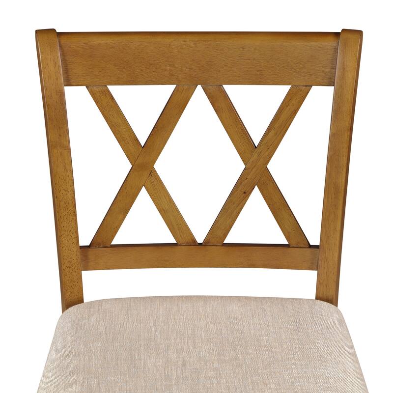 Brookline Wooden Linen Swivel Dining Room Barstool