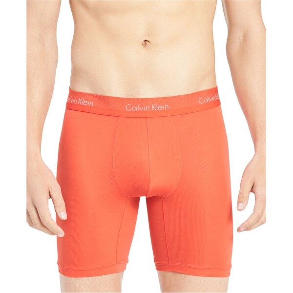 orange calvin klein men's underwear