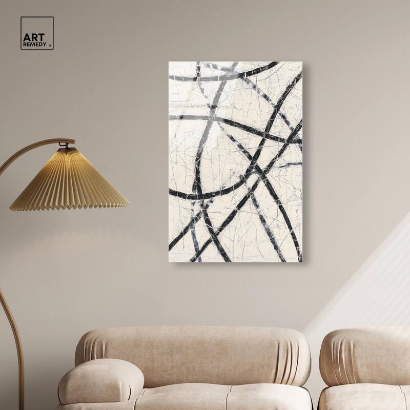 Intersecting Lines II Acrylic by Art Remedy, Ready to Hang