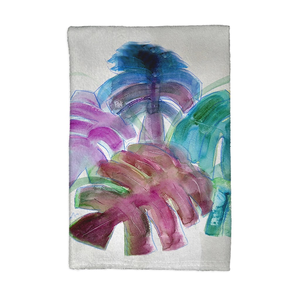 Monstera Leaves Kitchen Towel - 16x25