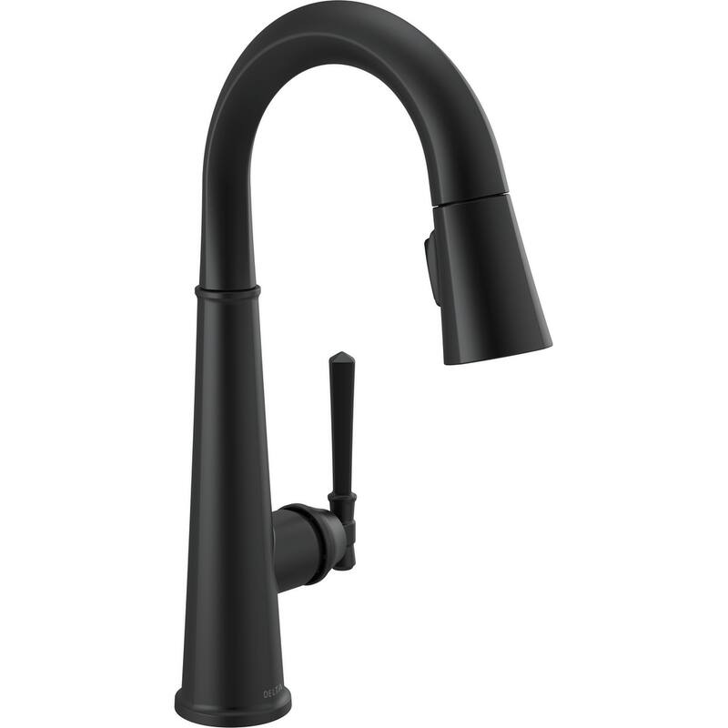 Delta Emmeline 1.8 GPM Single Hole Pull Down Bar/Prep Faucet with