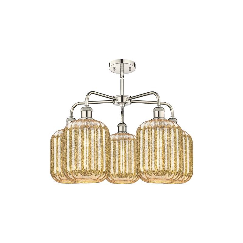 Innovations Lighting Endless Possibilities Ballston - Preston - 5 Light 25" Jar Shade Stem Hung Chandelier