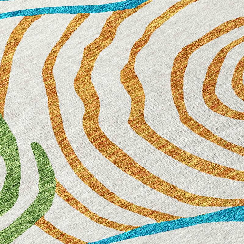 Machine Washable Indoor/ Outdoor Chantille Contemporary Dimensions Rug
