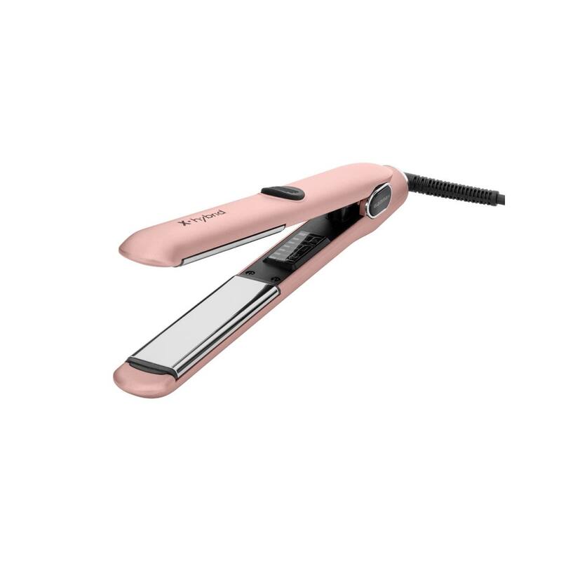 GAMMA+ X-Hybrid Professional Hair Dryer And Flat Iron 1" Set Rose Gold