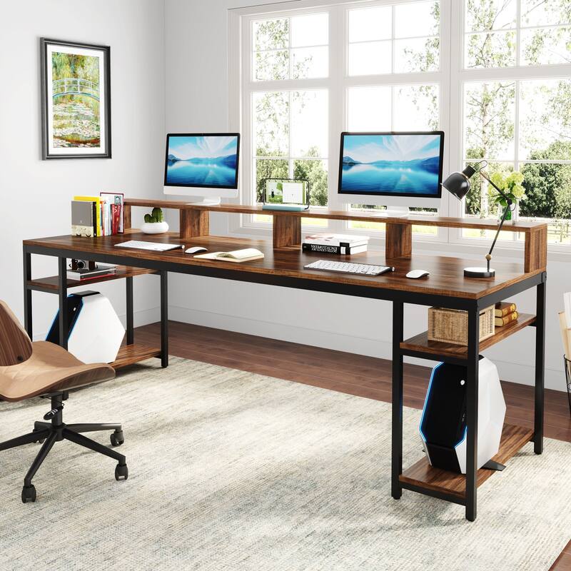 Long Two-Person Desk