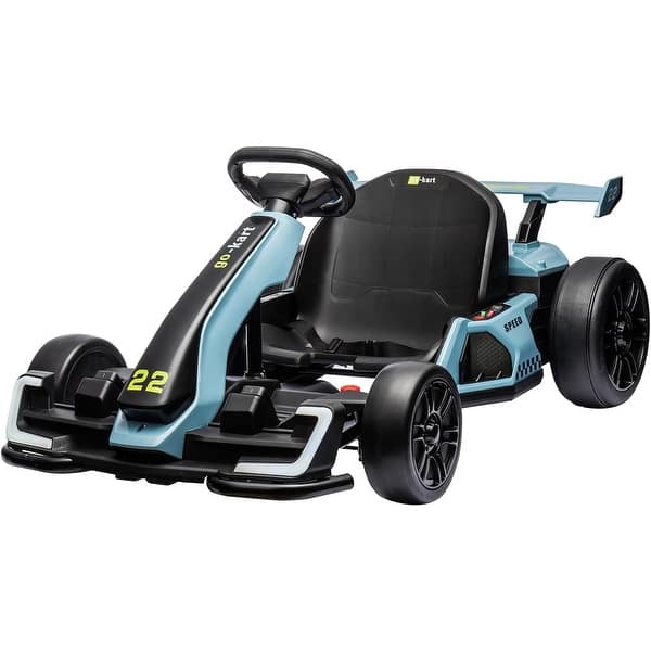 slide 2 of 32, 24V Electric Go Kart Blue