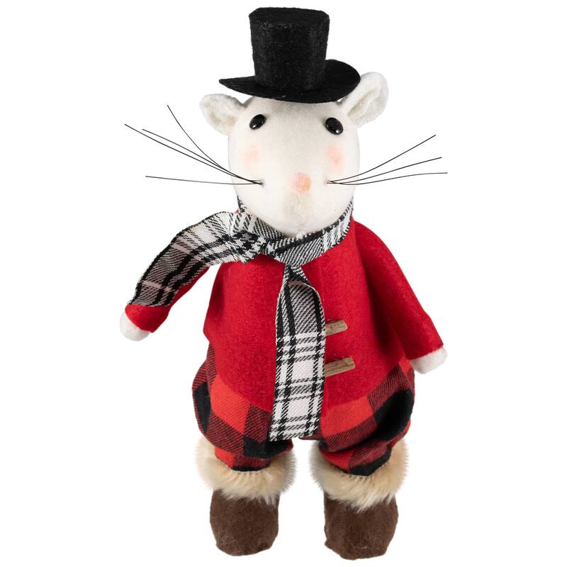 Winter Mouse Christmas Tabletop Figure - 11"