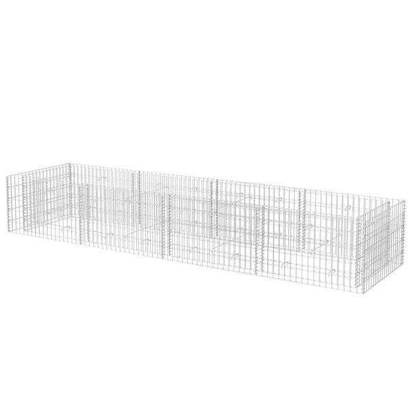 vidaXL Gabion Planter Steel 141.7"x35.4"x19.7"