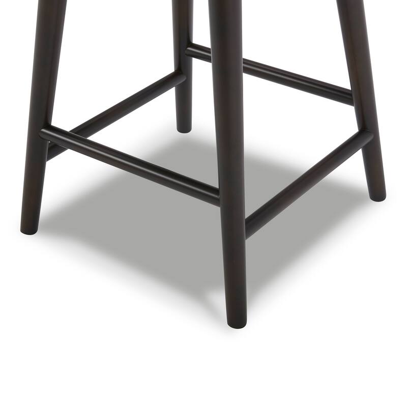 Spruce & Spring Hazel Upholstered Counter Height Swivel Barstool with Back