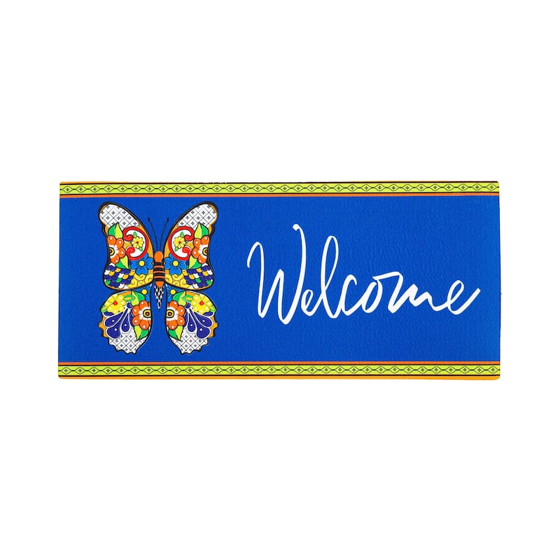 22 in. x 10 in. Talavera Butterfly Sassafras Switch Mat