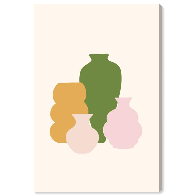 Wynwood Studio Canvas Floral and Botanical Cantaros Green and Modern & Contemporary Wall Art Canvas Print - 36 x 24
