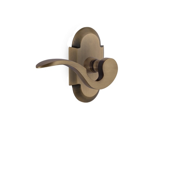 Nostalgic Warehouse COTMAN_PSG_234_NK_RH Manor Right Handed Passage Door Lever Set with Cottage Rose for 2-3/4" Backset Doors