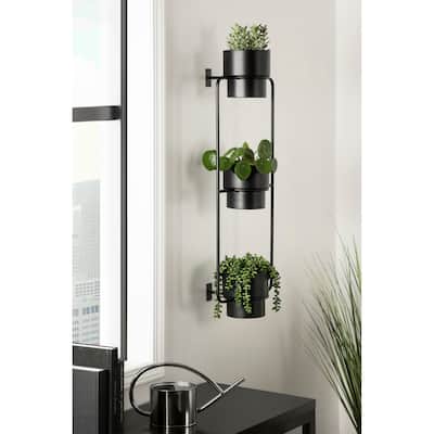 Kate and Laurel Ascher Wall Mounted Planter - 13x9x36