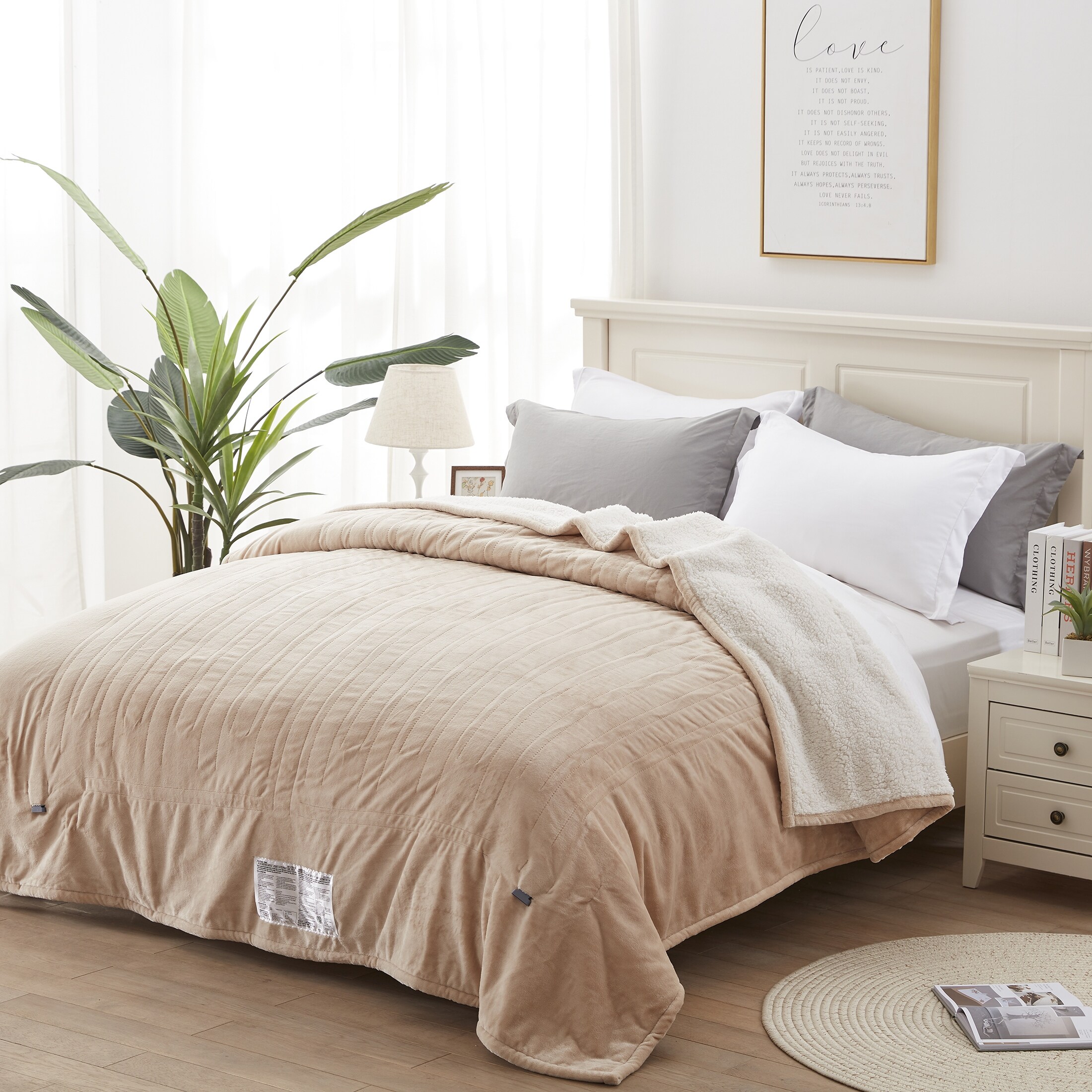 Westinghouse Electric Blankets Flannel Heating Blanket Queen with