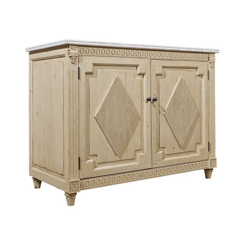 Reclaimed Pine Single Carved Vanity