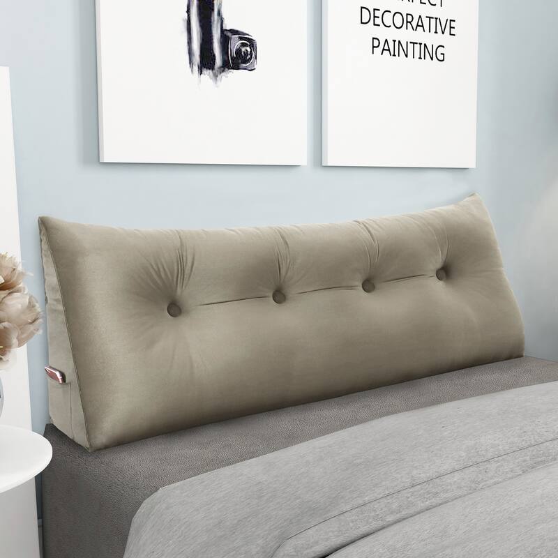 WOWMAX Bed Wedge Bolster Sit Up Reading Pillow Backrest