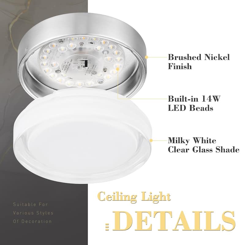 6 Inch LED Flush Mount Ceiling Lights, 4 Packs