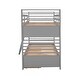 preview thumbnail 9 of 57, Twin over Twin Classic Wooden Bunk Bed with Two Drawers,Space-Efficient Multifunctional Bunk Bed With Storage