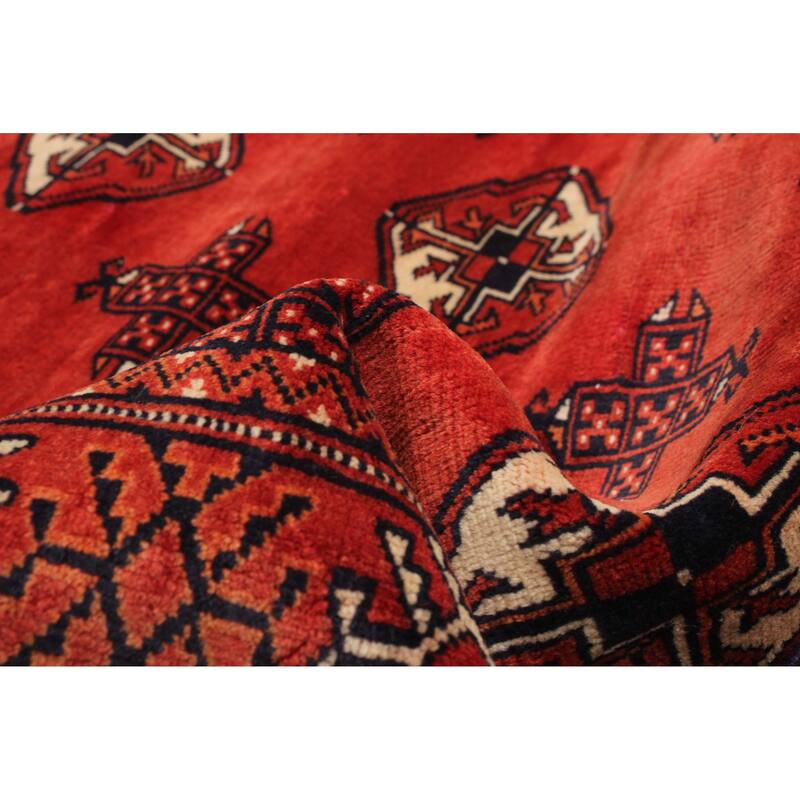 ECARPETGALLERY Hand-knotted Baluch Copper Wool Rug - 3'3 x 4'7