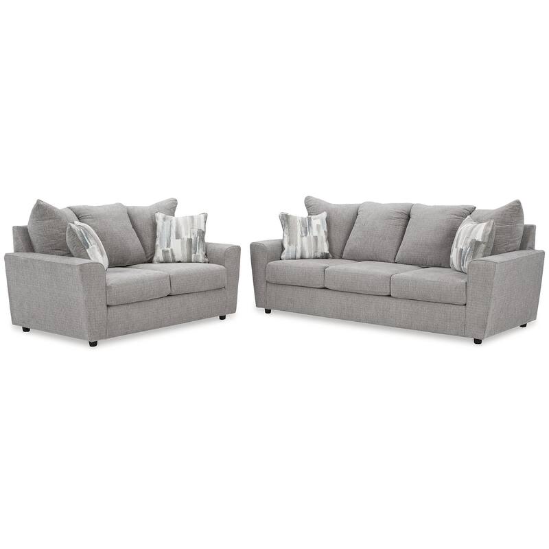 Signature Design by Ashley Stairatt Gray 2-Piece Upholstery Package - 86" W x 38" D x 39" H