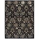 preview thumbnail 8 of 13, SAFAVIEH Handmade Metro Ibtihaj French Country Floral Wool Rug 9' x 12' - Black/Beige
