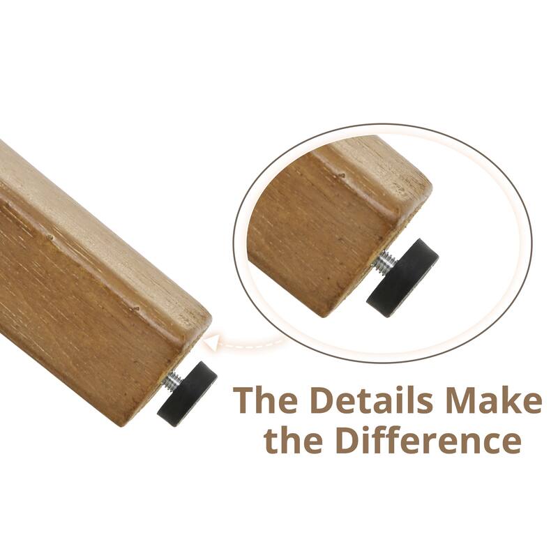 Wooden Dining Chairs with Back Set of 2/4, Modern Fabric Upholstered Kitchen Chairs in Flaxen for Kitchen Dining Living Room.