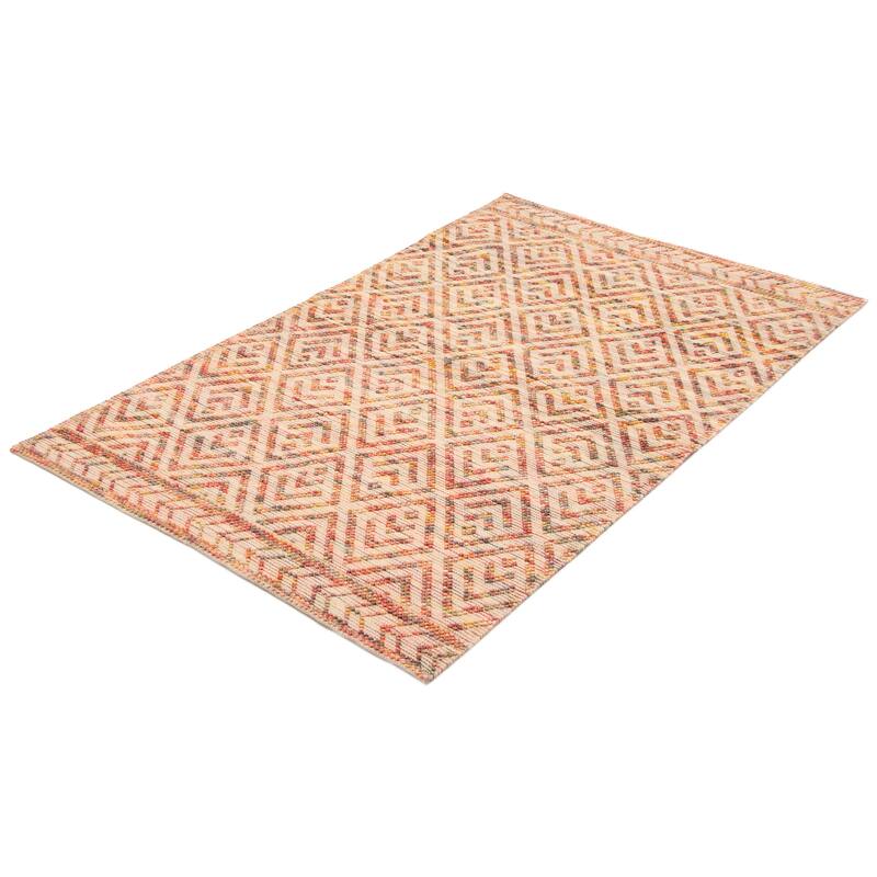 ECARPETGALLERY Braid weave Sienna Copper Wool Rug - 5'2 x 8'2