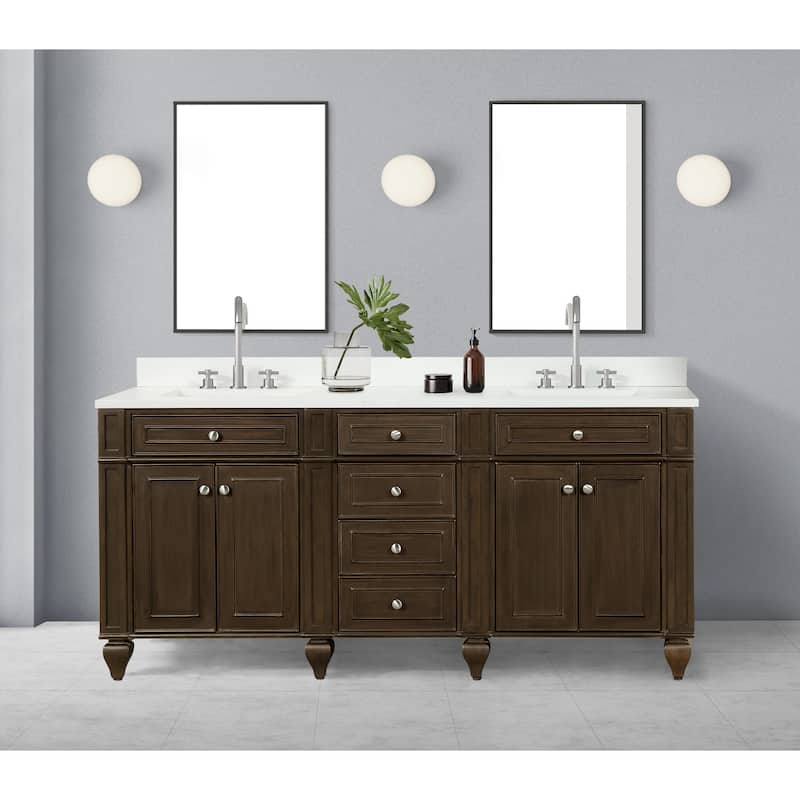 Winston 72" Double Vanity in Walnut