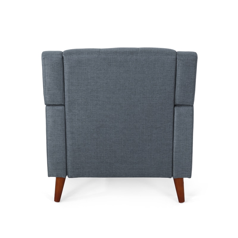 Modern 30.5" Upholstered Button Tufted Arm Chair with Sturdy Rubber Wood Legs