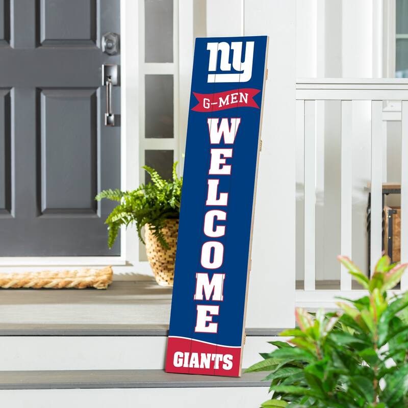 47" Porch Leaner Welcome Wall Sign, New York Giants