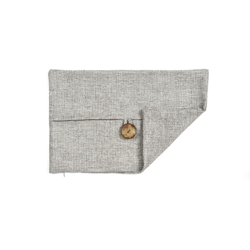Lush Decor Clayton Woven Button Decorative Pillow Cover