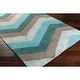 preview thumbnail 11 of 14, Hand-tufted Chevron Geometric Contemporary Area Rug - 9' x 13'