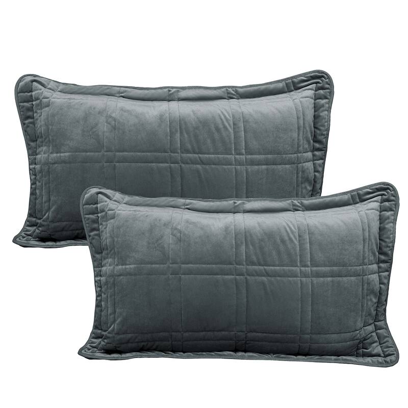 Home Soft Things 3 Piece Box Quilted Micromink Bedspread 102" x 90"