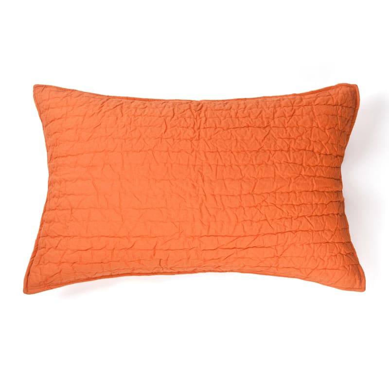 Campos Persimmon Cotton Quilt Set - King Sham