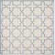preview thumbnail 82 of 183, SAFAVIEH Handmade Cambridge Trudie Geometric Wool Rug 6' Square - Ivory/Light Blue - Square