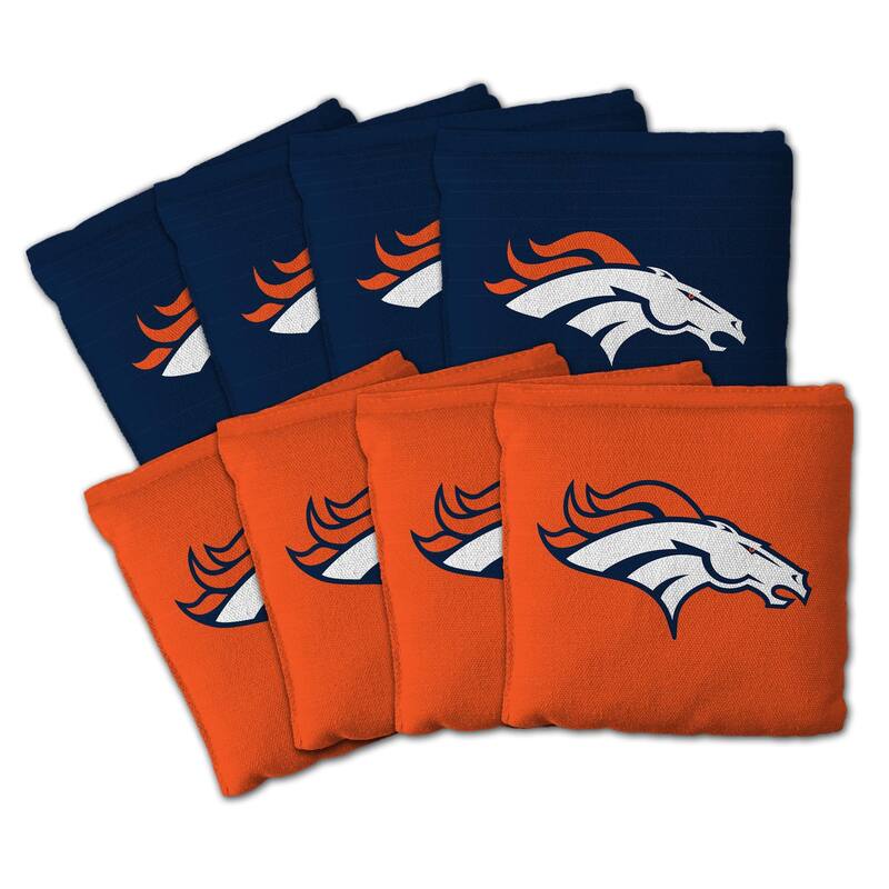 Denver Broncos NFL Dual Sided Pro Stop & Slide Cornhole Bags