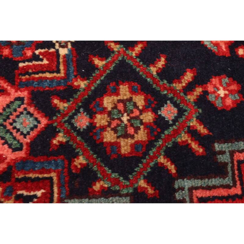 ECARPETGALLERY Hand-knotted Konya Anatolian Dark Navy Wool Rug - 3'5 x 10'0