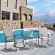 preview thumbnail 1 of 5, Futzca 3 Piece Outdoor Rocking Bistro Set - N/A Taupe