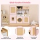 preview thumbnail 10 of 18, Costway Wooden Kids Kitchen Playset Pretend Play Kitchen with Real - See Details