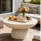 preview thumbnail 15 of 27, Round Coffee Tables Accent Center Table Natural