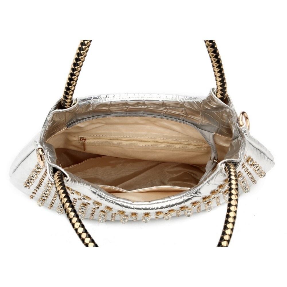 purse with shoulder strap and handles